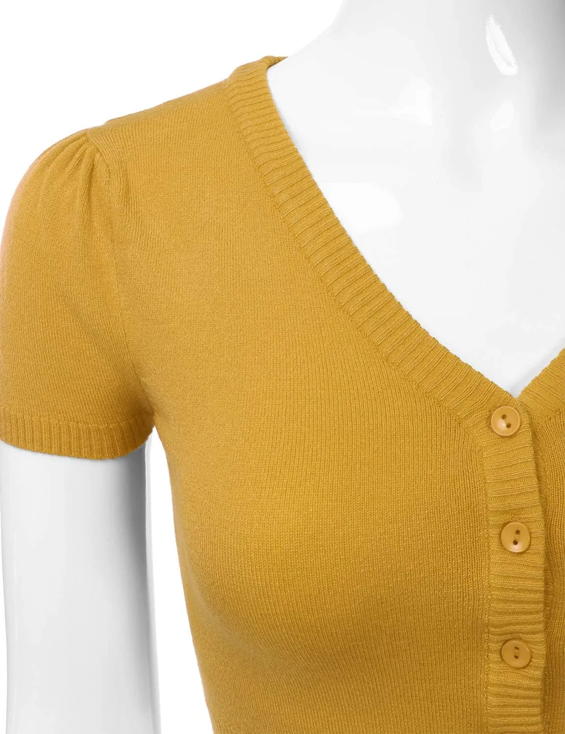 EIMIN Women's Fitted Bolero Shrug Cropped Short Sleeve Cardigan Sweater (S-3X)
