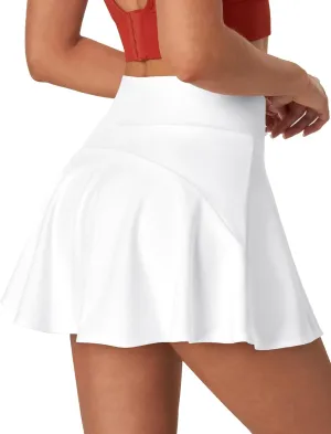 Ewedoos Womens Tennis Skirt with Shorts Underneath Pleated Tennis Skirts for Women Golf Athletic Skorts with Pockets