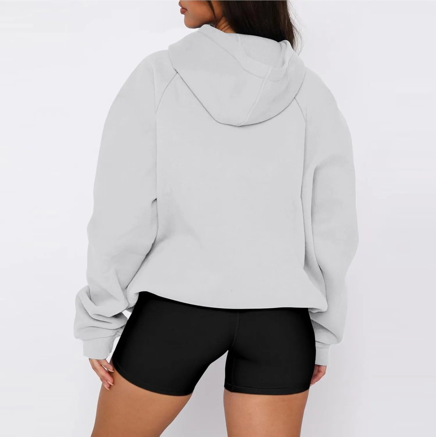Fleece Hoodies for Women Baggy Lightweight Oversized Y2K Hoodie Comfy Casual Cotton Cute Sweatshirt Pullover w/Pocket