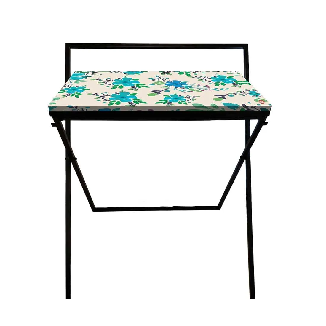 Foldable Small Study Desk Laptop Work Table for Home Bedroom-Floral