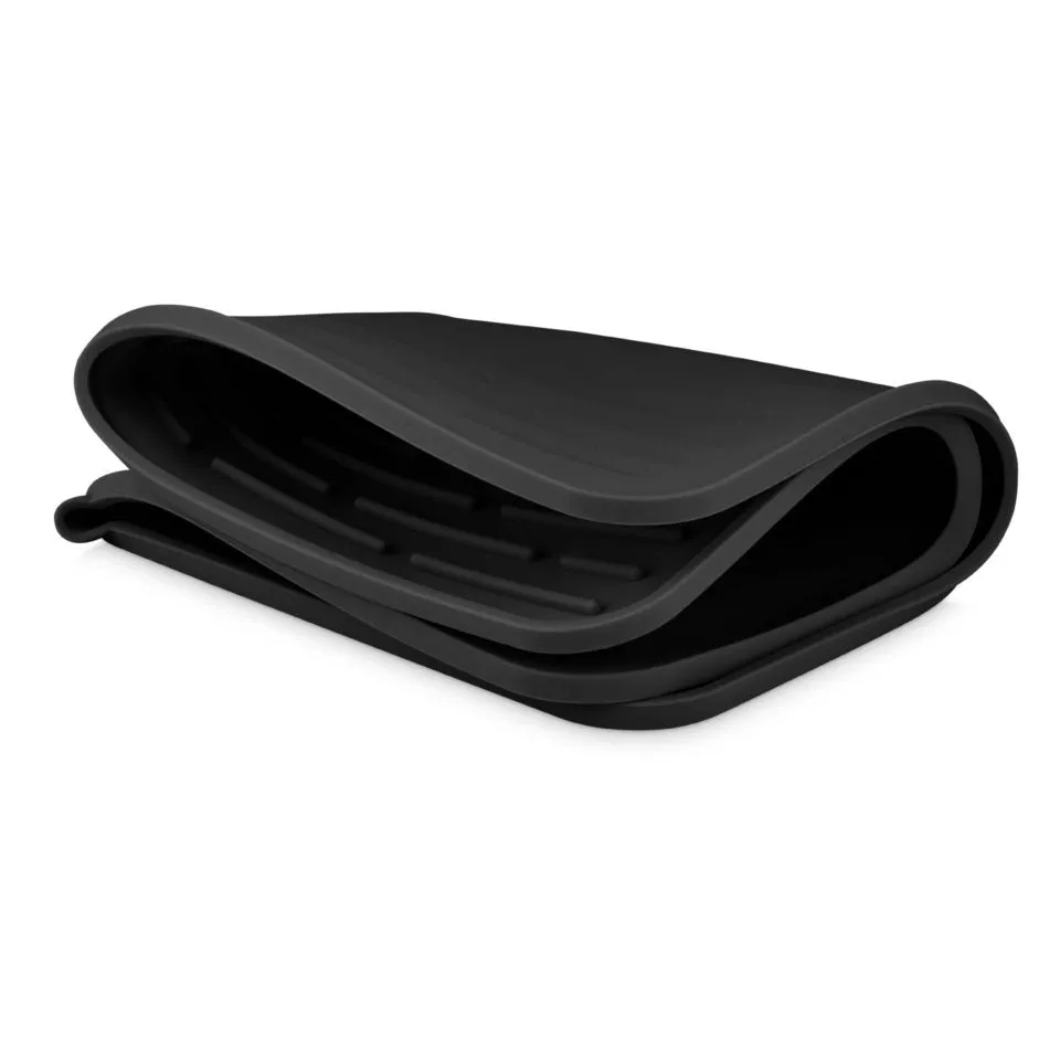 Folding Silicone Drying Mat Large - Black