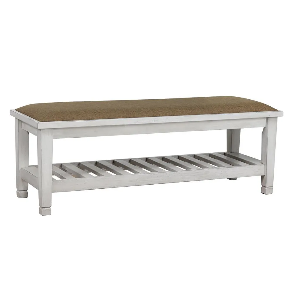 Franco Bench Brown and Antique White