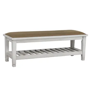 Franco Bench Brown and Antique White