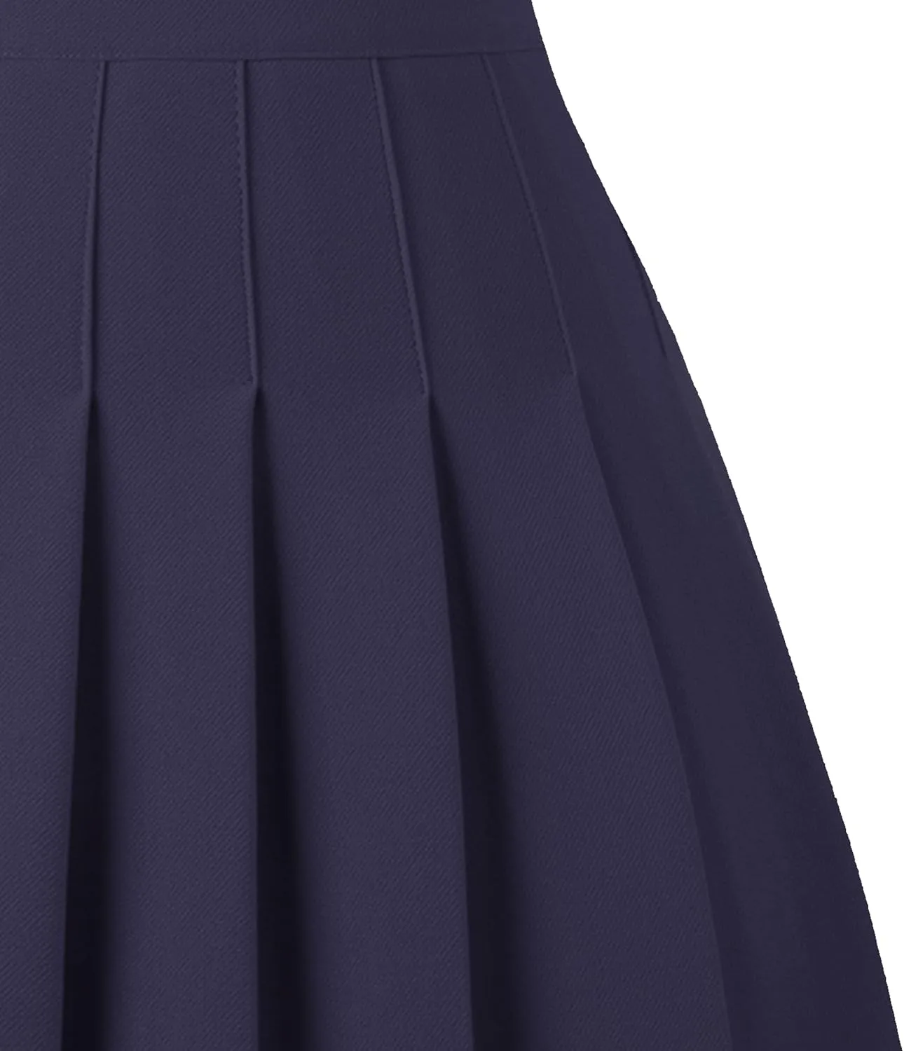 Girstunm Women's Pleated Skirt Mini Skater Basic Skirts High Waist School Girls Uniform Short Cheerleader Skirt