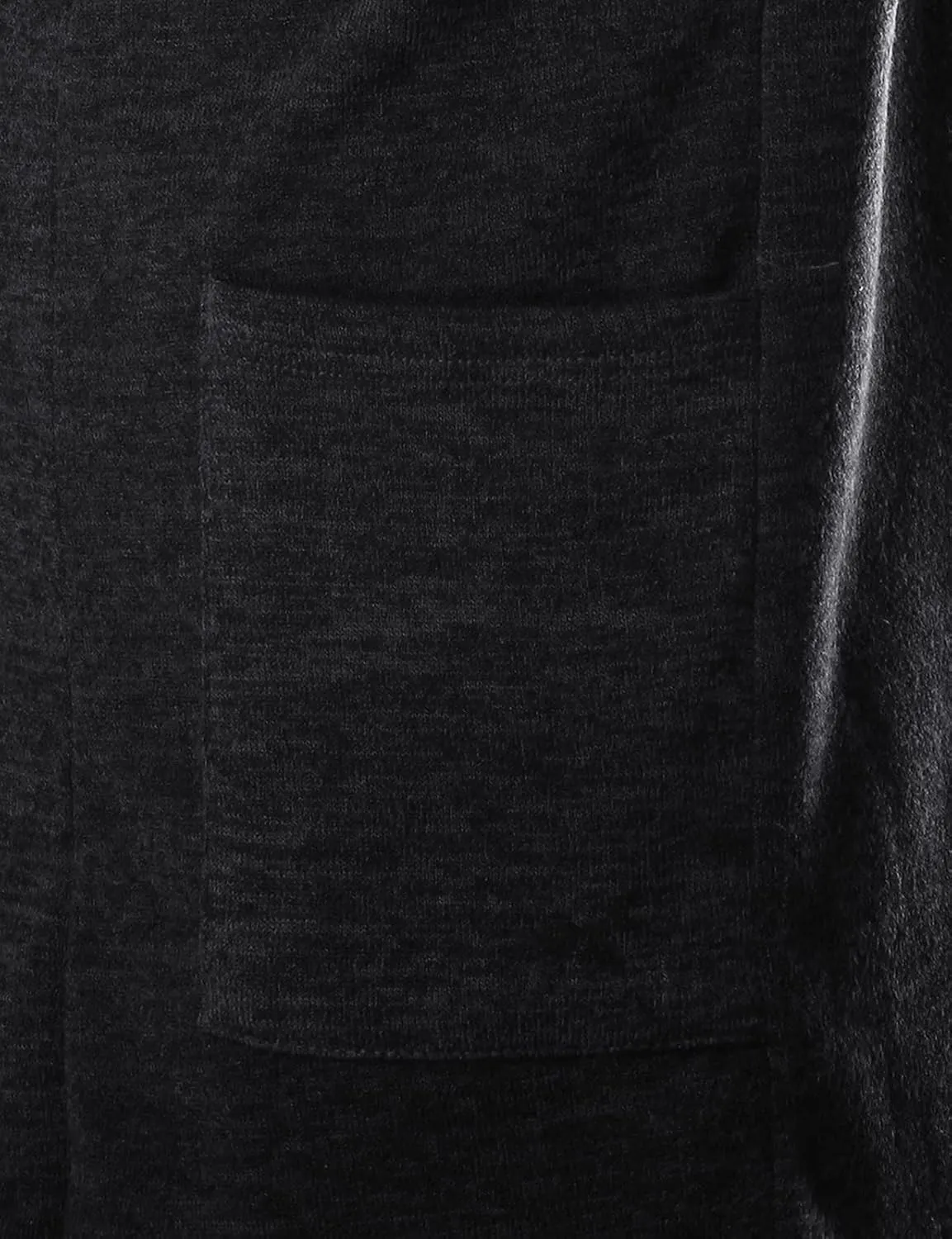 GIVON Mens Hooded Cardigan Ruffle Shawl Collar Drape Cape Overcoat with Pockets & Oversized Hood