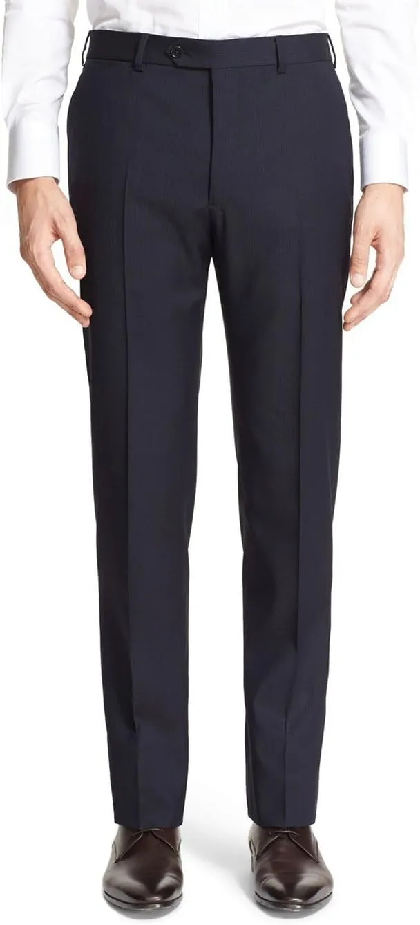 GN Luciano Men's 2 Button Modern Fit Two Piece Suit Pinstripe Jacket Pant