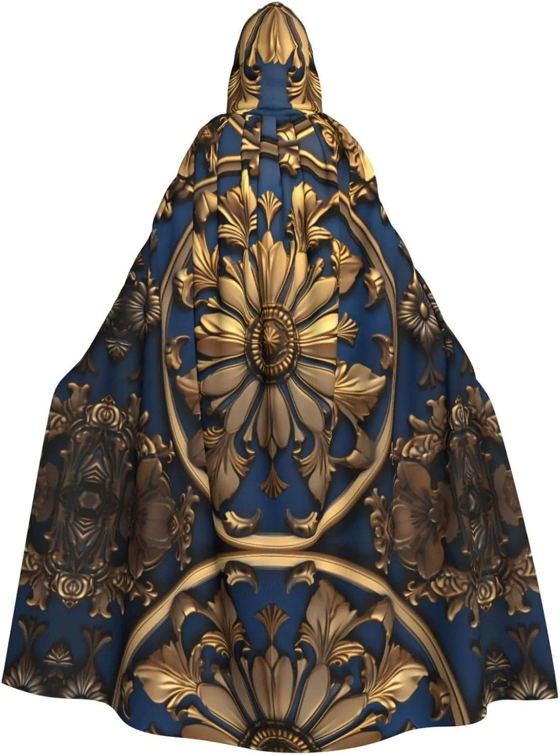 grain Printed aldult Halloween Hooded Cloak for men and womenused for parties prom