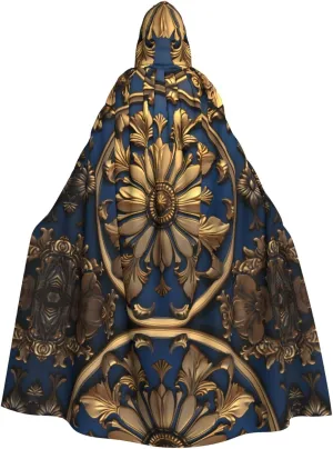 grain Printed aldult Halloween Hooded Cloak for men and womenused for parties prom