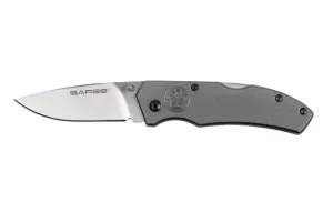 Gray Electro-Lock Back Folder Knife