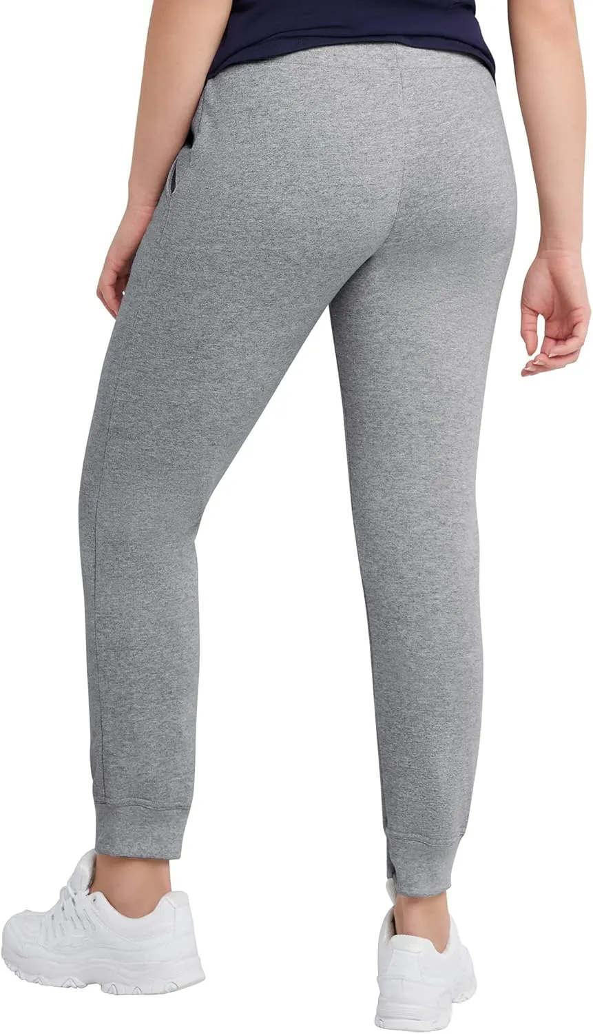 Hanes Women's Ecosmart Joggers, Midweight Cotton-Blend Fleece Sweatpants For Women