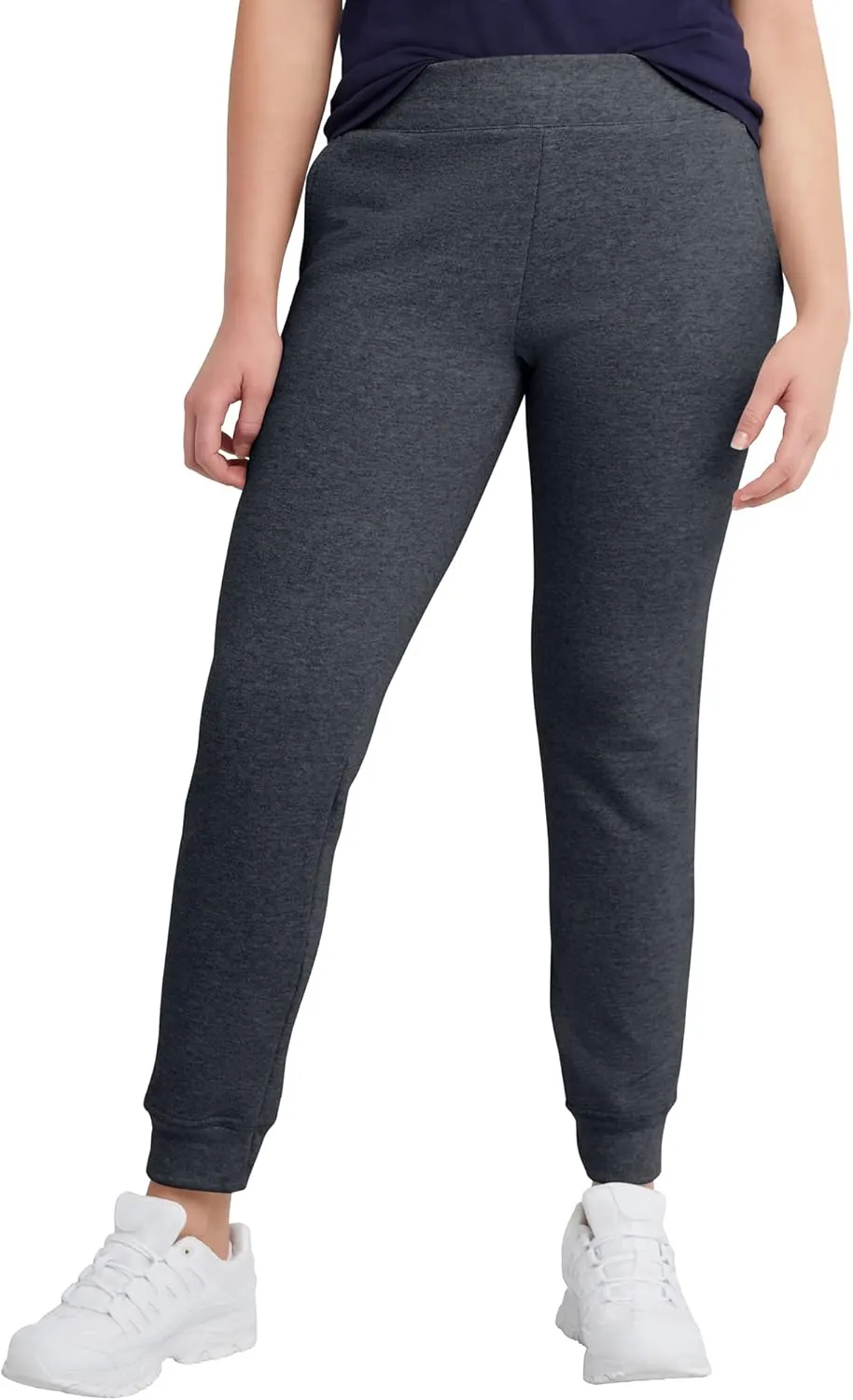 Hanes Women's Ecosmart Joggers, Midweight Cotton-Blend Fleece Sweatpants For Women