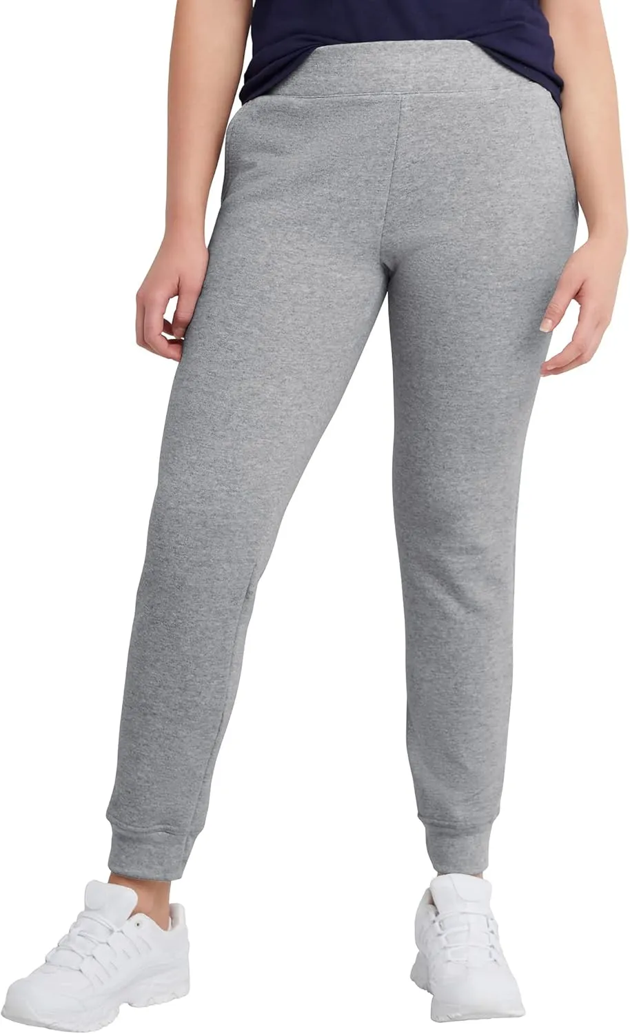 Hanes Women's Ecosmart Joggers, Midweight Cotton-Blend Fleece Sweatpants For Women