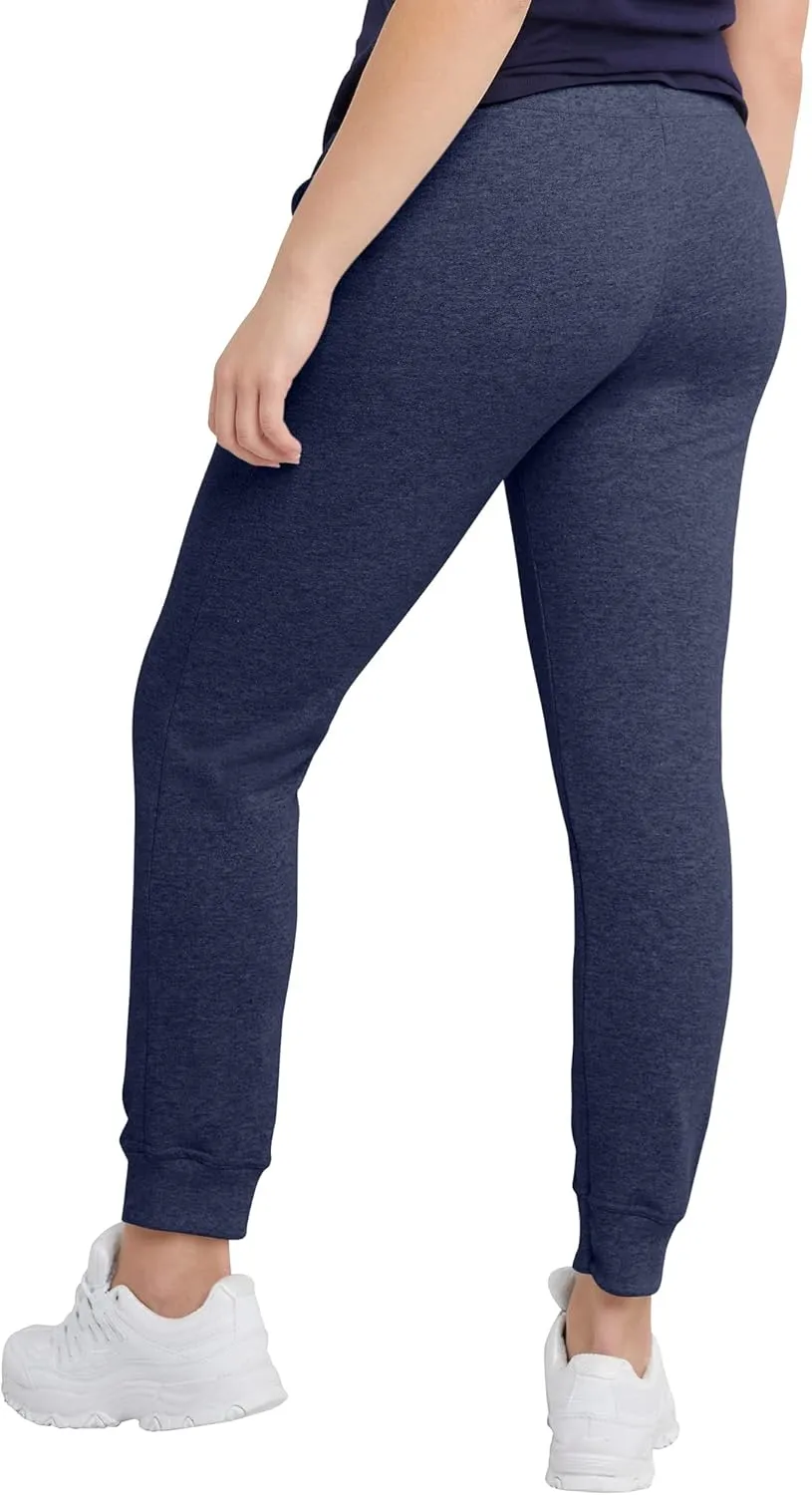 Hanes Women's Ecosmart Joggers, Midweight Cotton-Blend Fleece Sweatpants For Women
