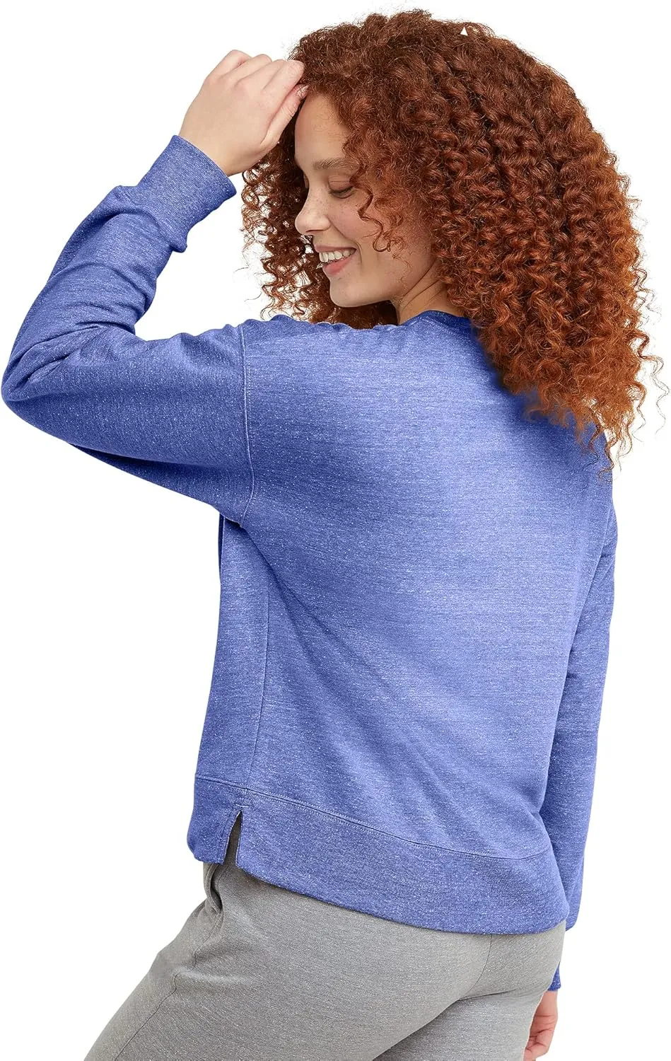 Hanes Women's Originals French Terry, Lightweight Fleece Pullover Sweatshirt, Available in Plus