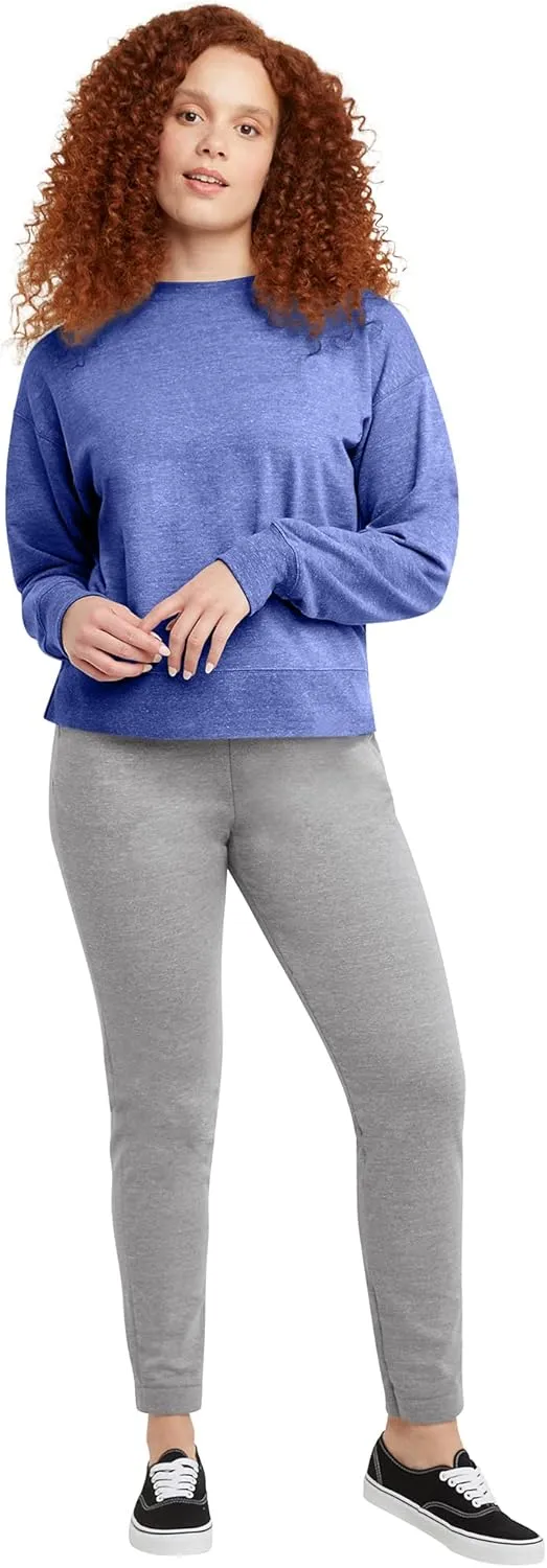 Hanes Women's Originals French Terry, Lightweight Fleece Pullover Sweatshirt, Available in Plus
