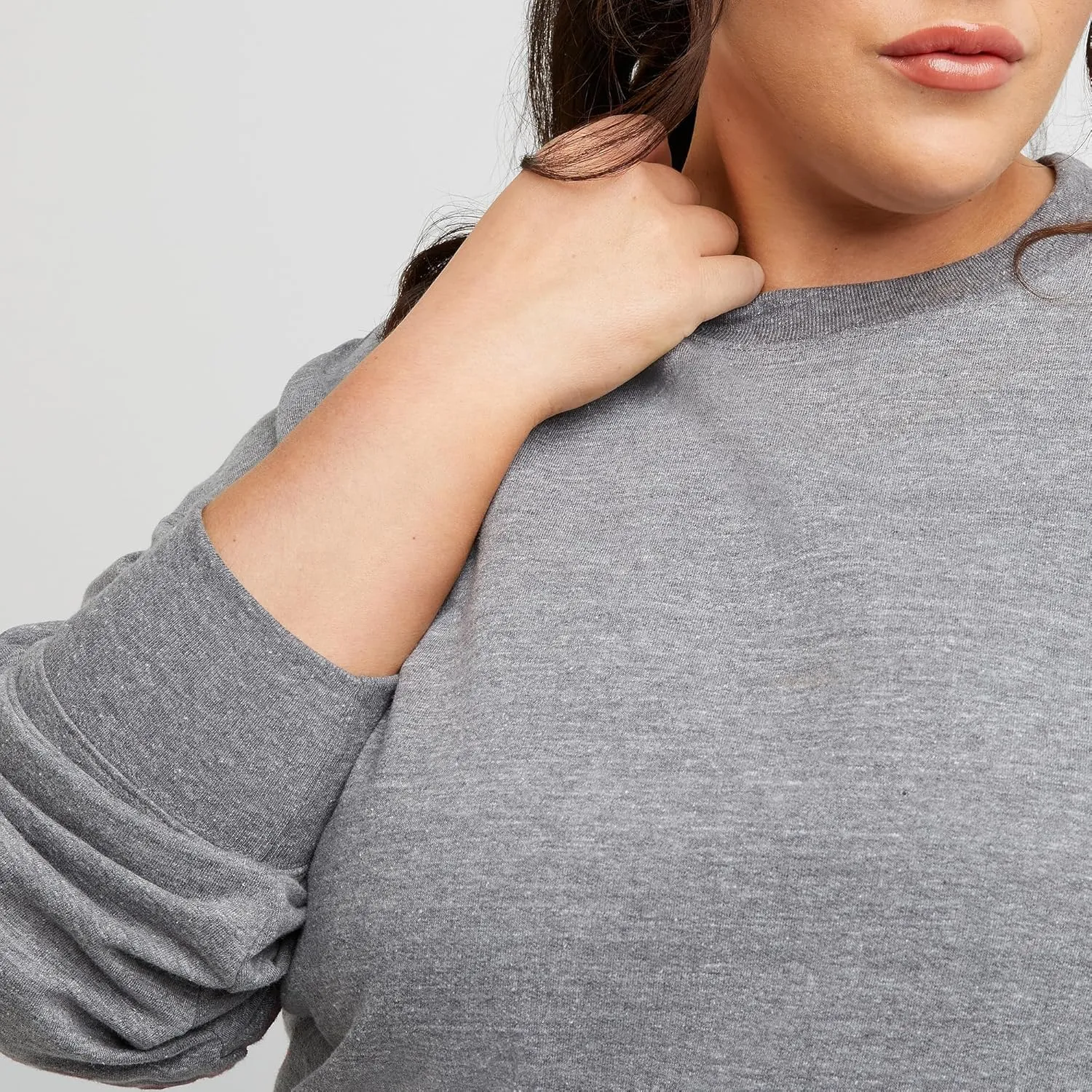 Hanes Women's Originals French Terry, Lightweight Fleece Pullover Sweatshirt, Available in Plus
