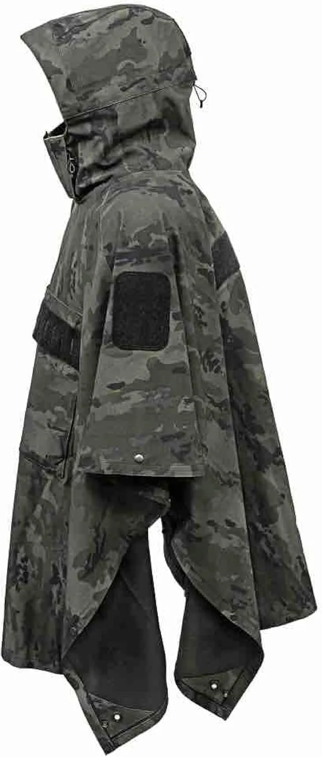HAZARD 4 PonchoVilla MK2 - Military Tactical Poncho, Waterproof Rain Gear, Technical Softshell
