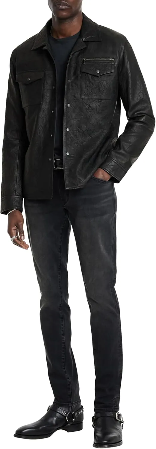 John Varvatos Men's Asher Leather Jacket