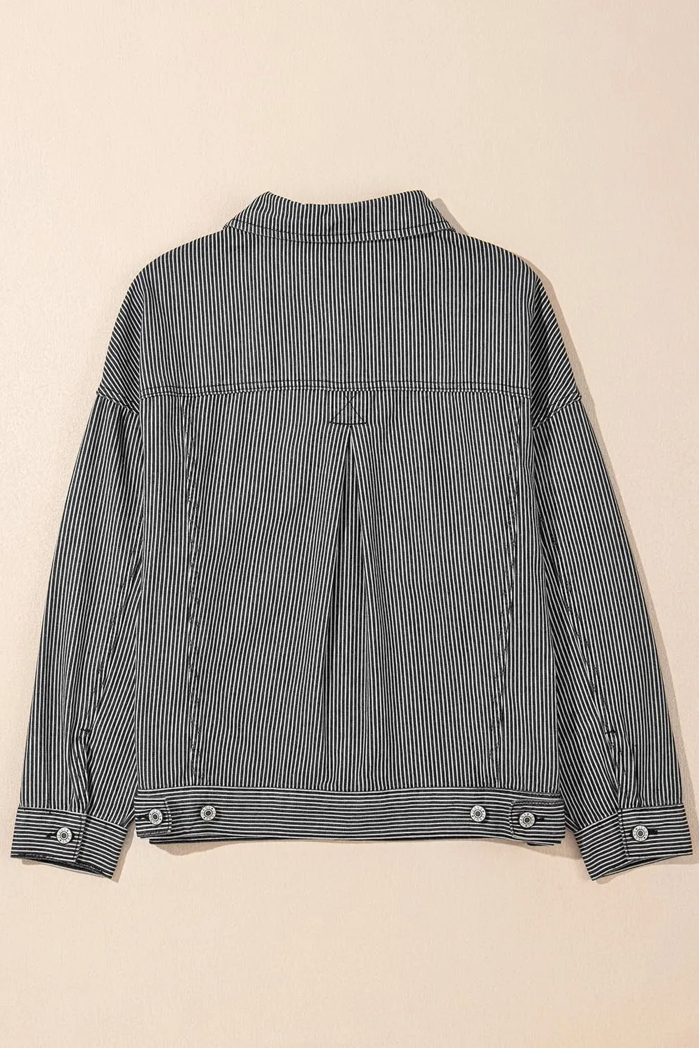 KevaMolly Womens Denim Jacket Long Sleeve Washed Oversize Pocketed Denim Jacket Pocket Casual Daily Coat