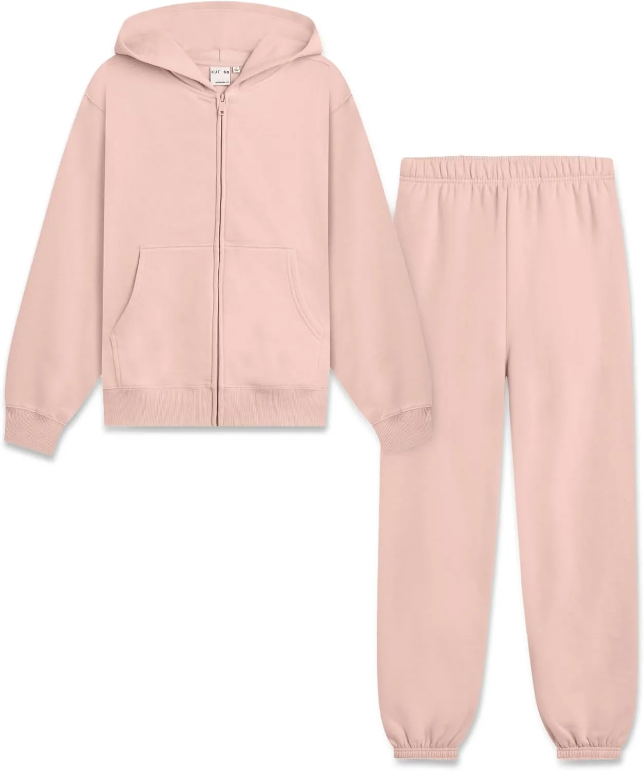 KUT & SO Womens Sweatsuits  Oversized Track Suit 2-Piece Set Includes Zip Hoodie and High-Rise Sweatpants