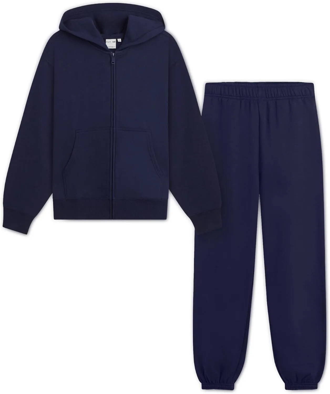 KUT & SO Womens Sweatsuits  Oversized Track Suit 2-Piece Set Includes Zip Hoodie and High-Rise Sweatpants