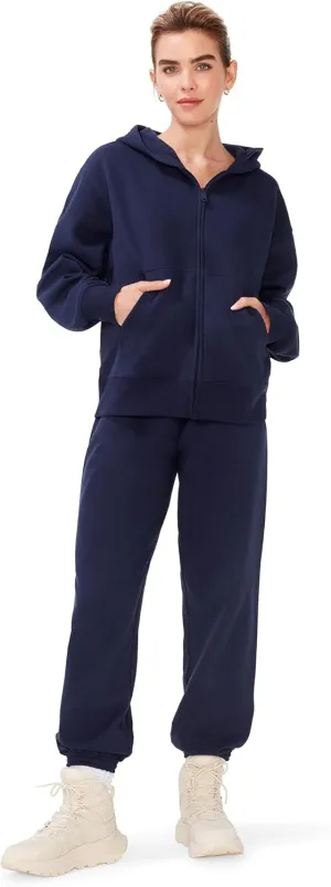 KUT & SO Womens Sweatsuits  Oversized Track Suit 2-Piece Set Includes Zip Hoodie and High-Rise Sweatpants