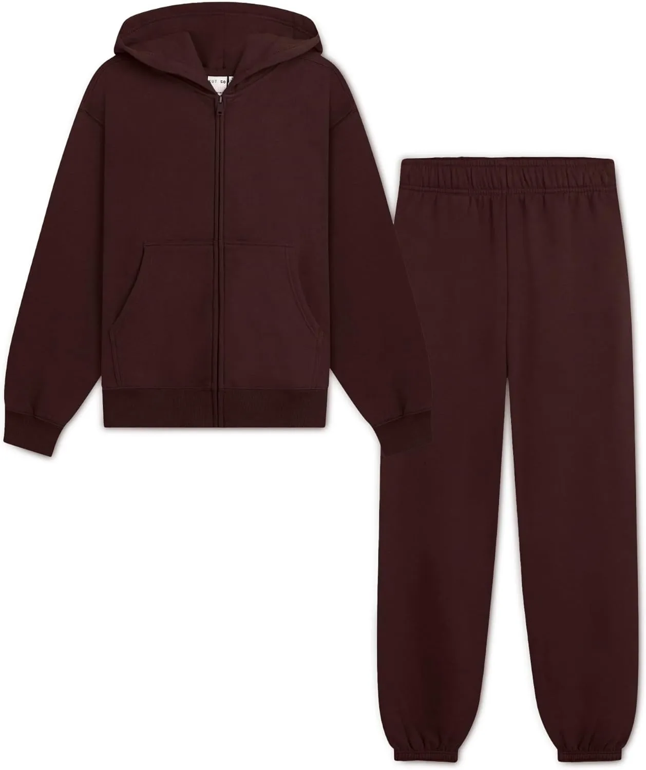 KUT & SO Womens Sweatsuits  Oversized Track Suit 2-Piece Set Includes Zip Hoodie and High-Rise Sweatpants