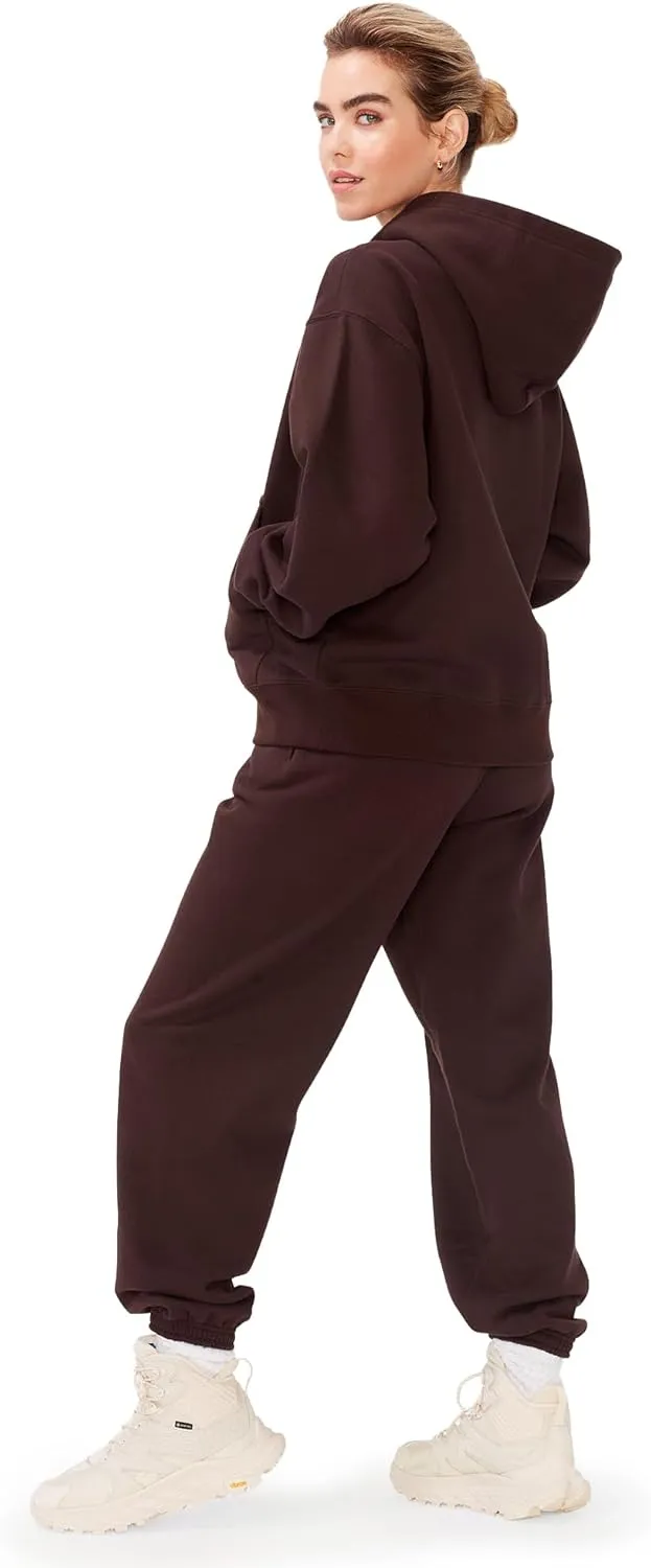 KUT & SO Womens Sweatsuits  Oversized Track Suit 2-Piece Set Includes Zip Hoodie and High-Rise Sweatpants
