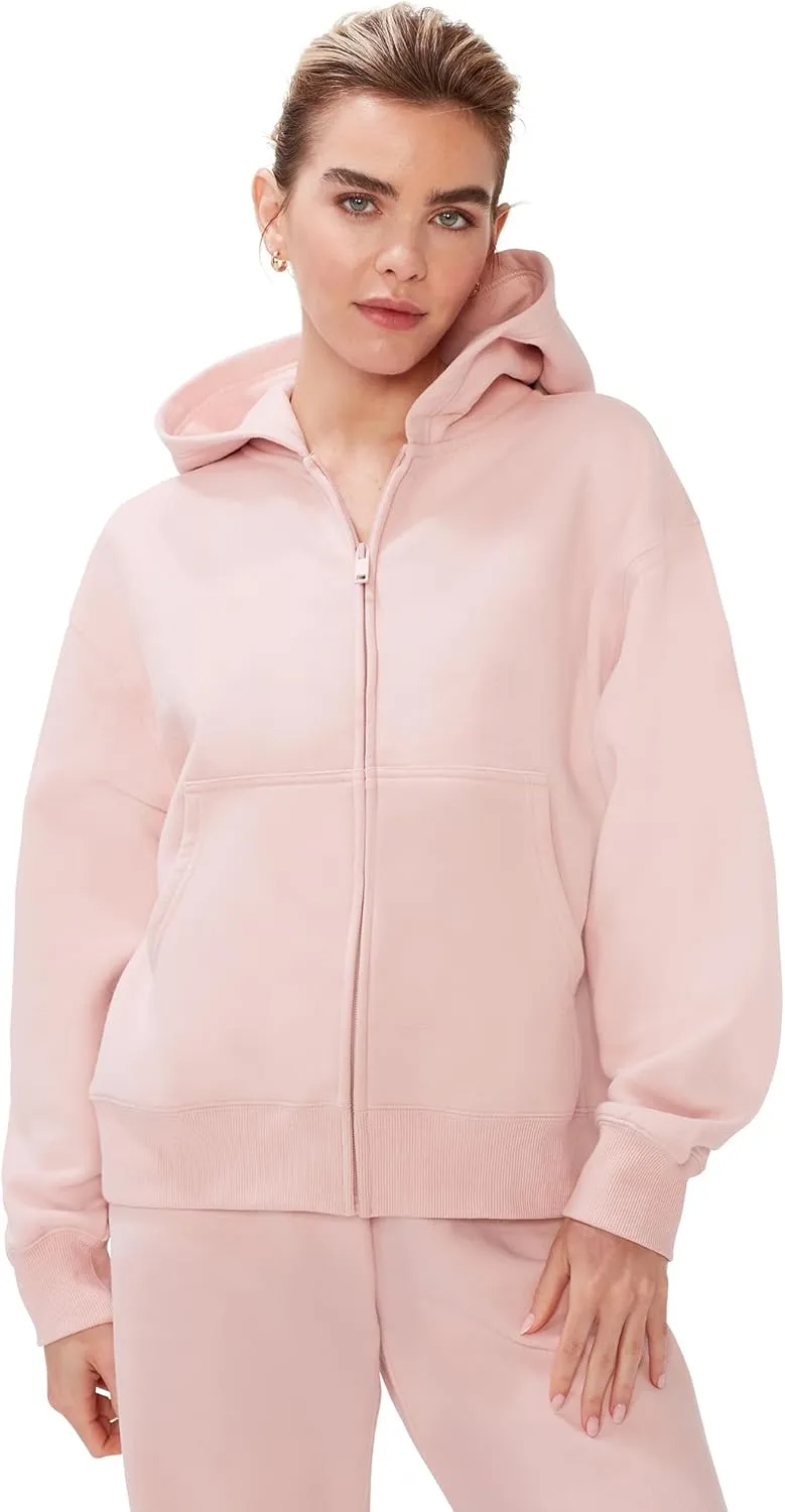 KUT & SO Womens Sweatsuits  Oversized Track Suit 2-Piece Set Includes Zip Hoodie and High-Rise Sweatpants