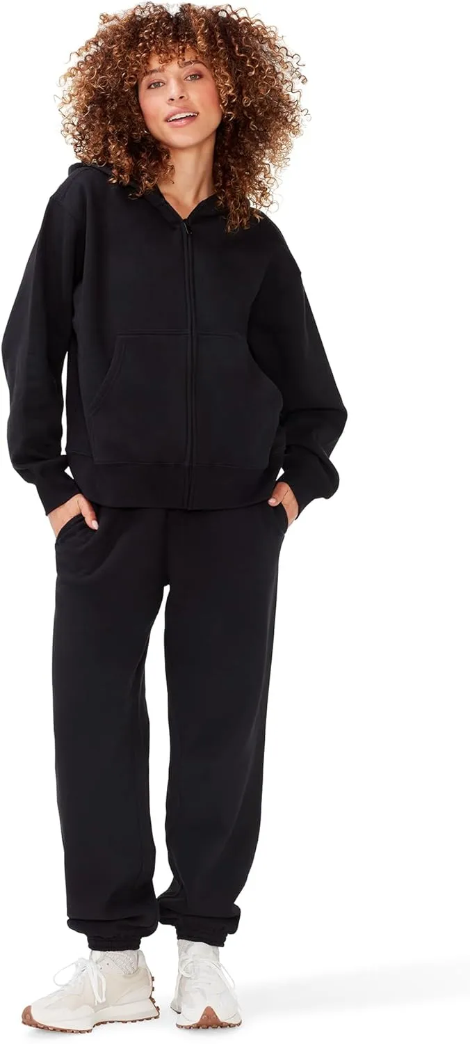 KUT & SO Womens Sweatsuits  Oversized Track Suit 2-Piece Set Includes Zip Hoodie and High-Rise Sweatpants