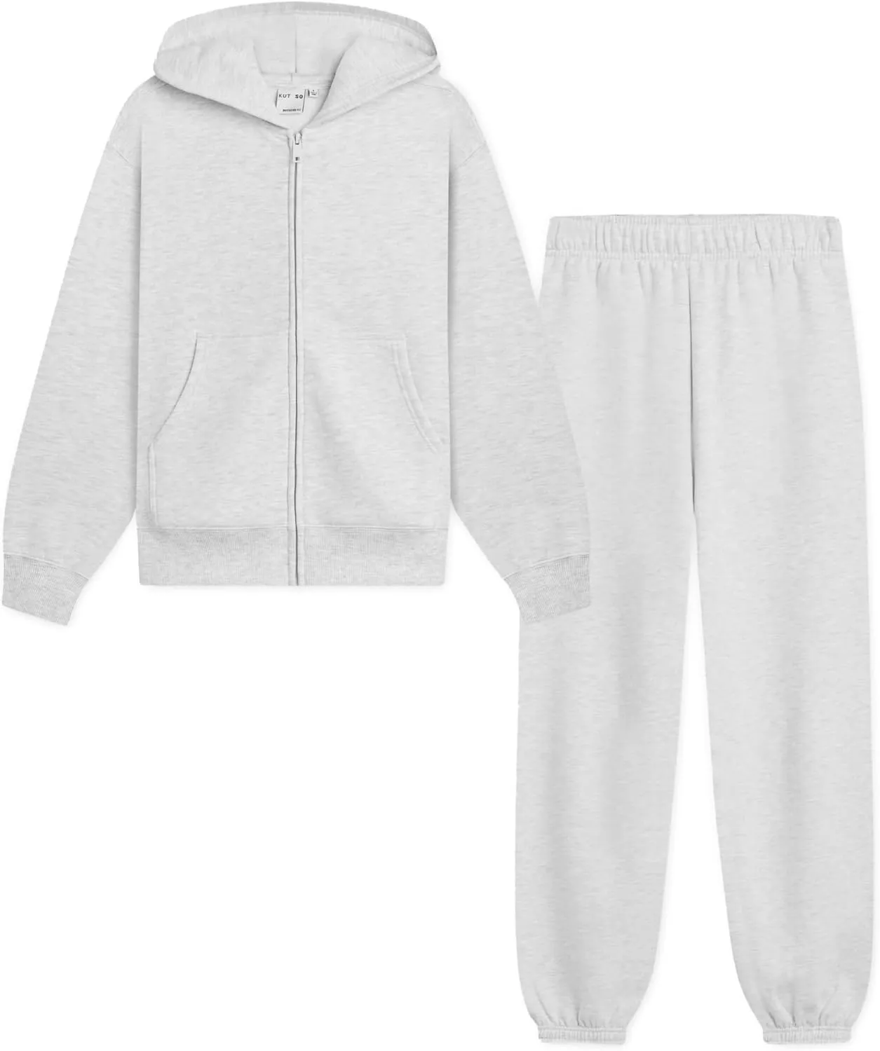 KUT & SO Womens Sweatsuits  Oversized Track Suit 2-Piece Set Includes Zip Hoodie and High-Rise Sweatpants