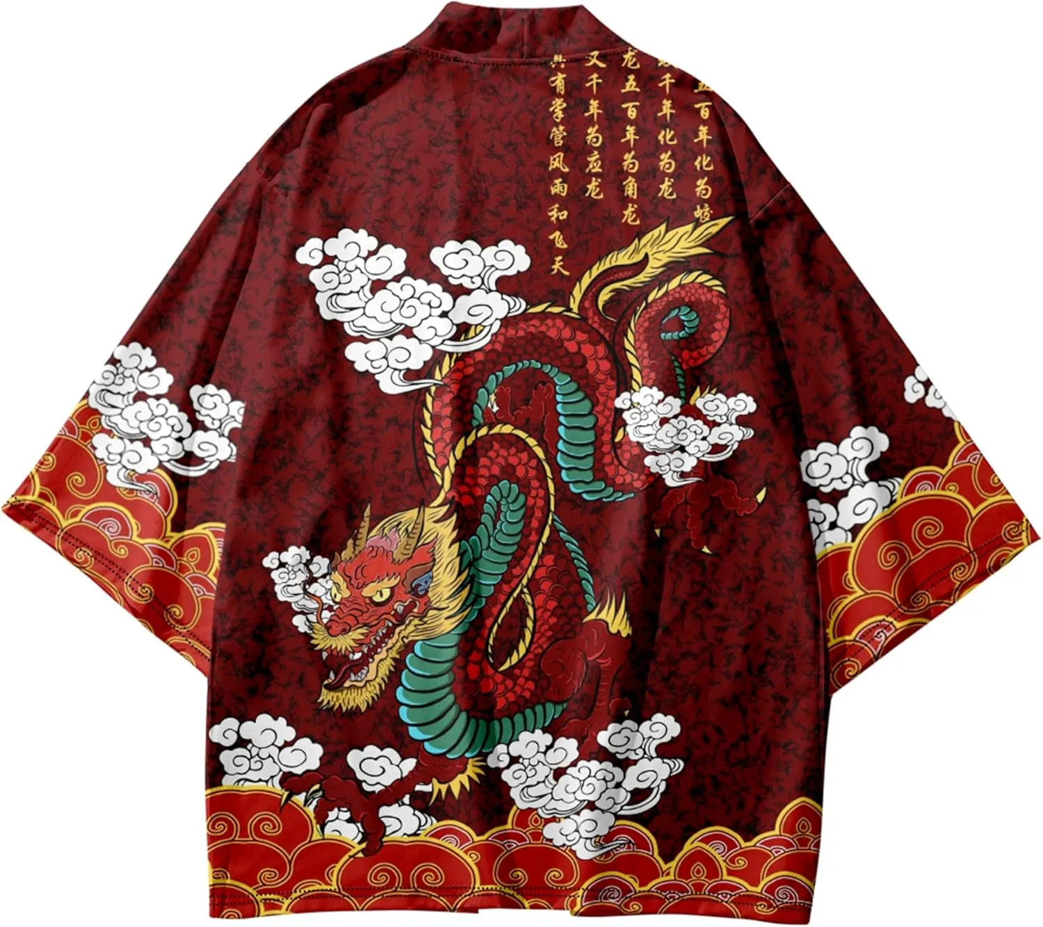 LAI MENG FIVE CATS Women's Summer Cardigan Lightweight Kimono Floral Print Loose Cover up Casual Tops