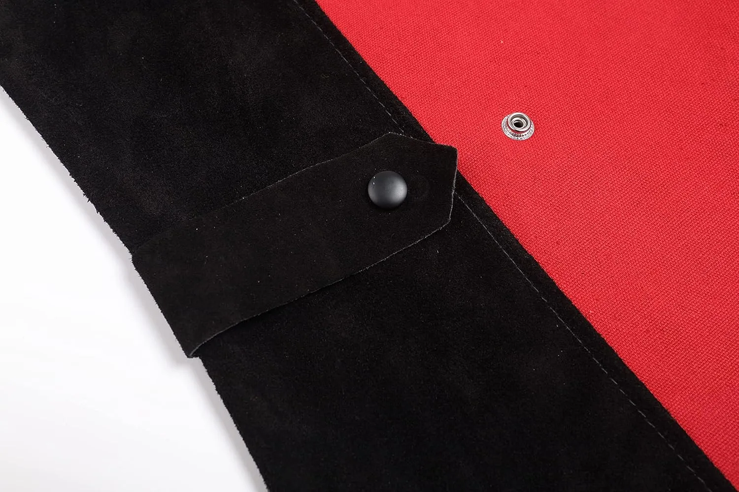 Leather Welding Jacket Black;Heavy Duty Safety Jacket;Heat and Flame Resistant