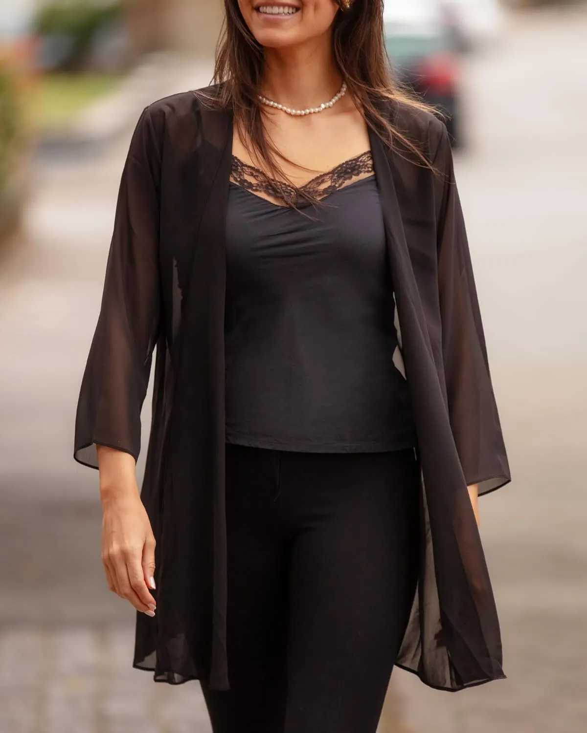 likemary Sheer Kimono Cardigans for Women - Elegant Dusters - Open Front Lightweight Long Cover Up Jackets Ideal for Dresses