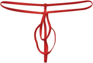 Lingerie for Men Stretch Bulge Pouch T-Back Thong Bikini Briefs G-String Low Rise Butt-Flaunting Underwear Underpants
