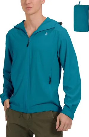 Little Donkey Andy Men's UPF 50  Sun Protection Jackets Stretch Breathable Hoodie Summer Shirts for Hiking