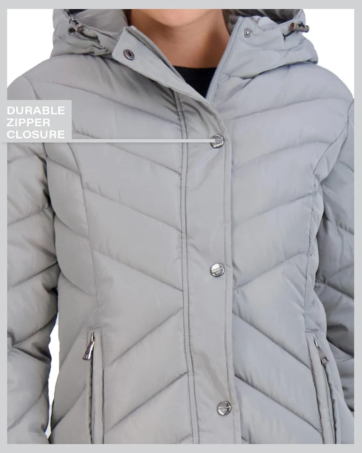 Madden Girl Women's Maxi Puffer Jacket - Long Quilted Puffer Coat (Sizes: S-3X)