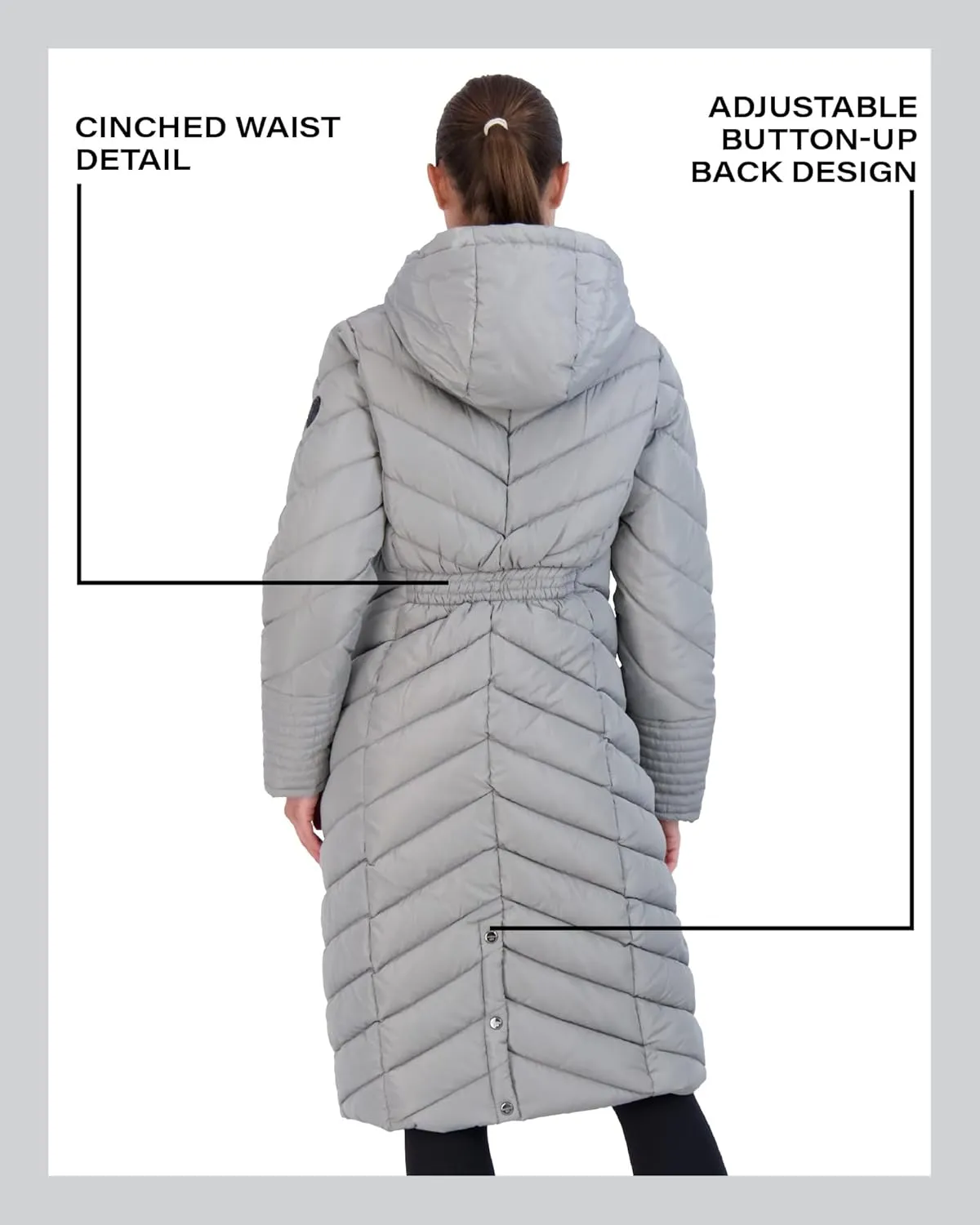 Madden Girl Women's Maxi Puffer Jacket - Long Quilted Puffer Coat (Sizes: S-3X)