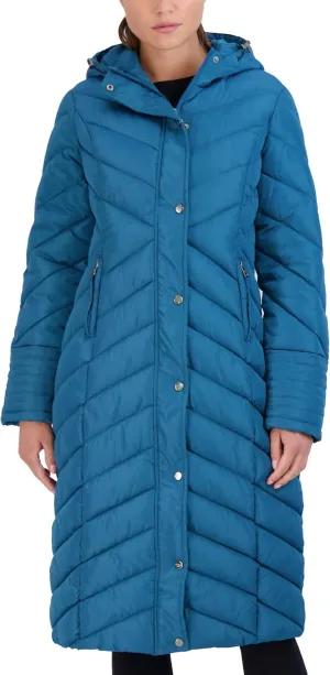 Madden Girl Women's Maxi Puffer Jacket - Long Quilted Puffer Coat (Sizes: S-3X)