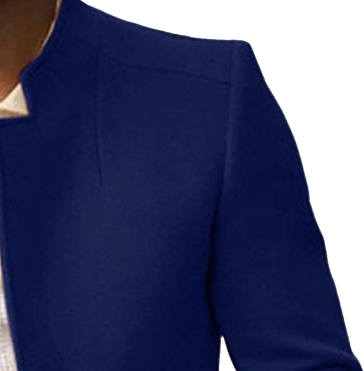 Maiyifu-GJ Men's Stand Collar Wool Blend Pea Coat Single Breasted Mid-Long Trench Coat Casual Warm Slim Fit Wool Coat