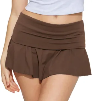 Maylrvjv Tennis Skirt for Women Athletic Golf Skorts Skirt Lightweight Running Workout Skirt