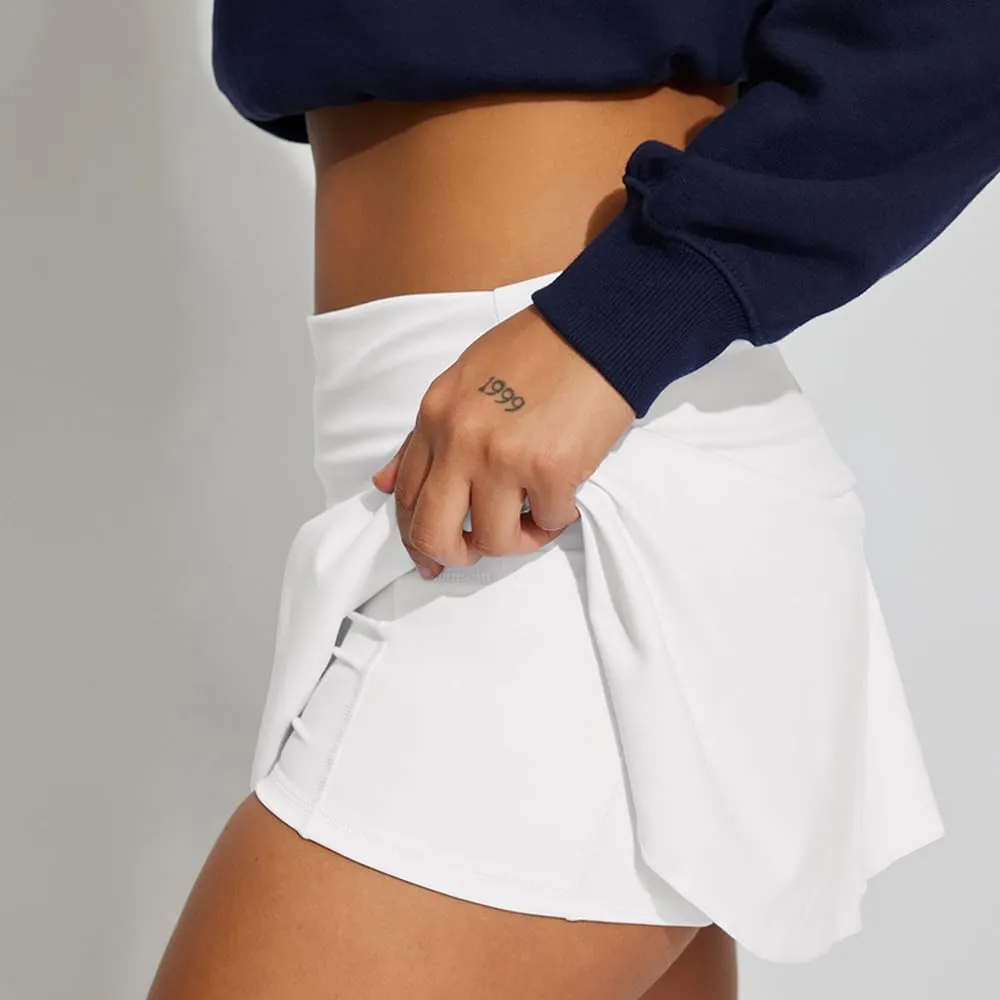 Maylrvjv Tennis Skirt for Women Athletic Golf Skorts Skirt Lightweight Running Workout Skirt