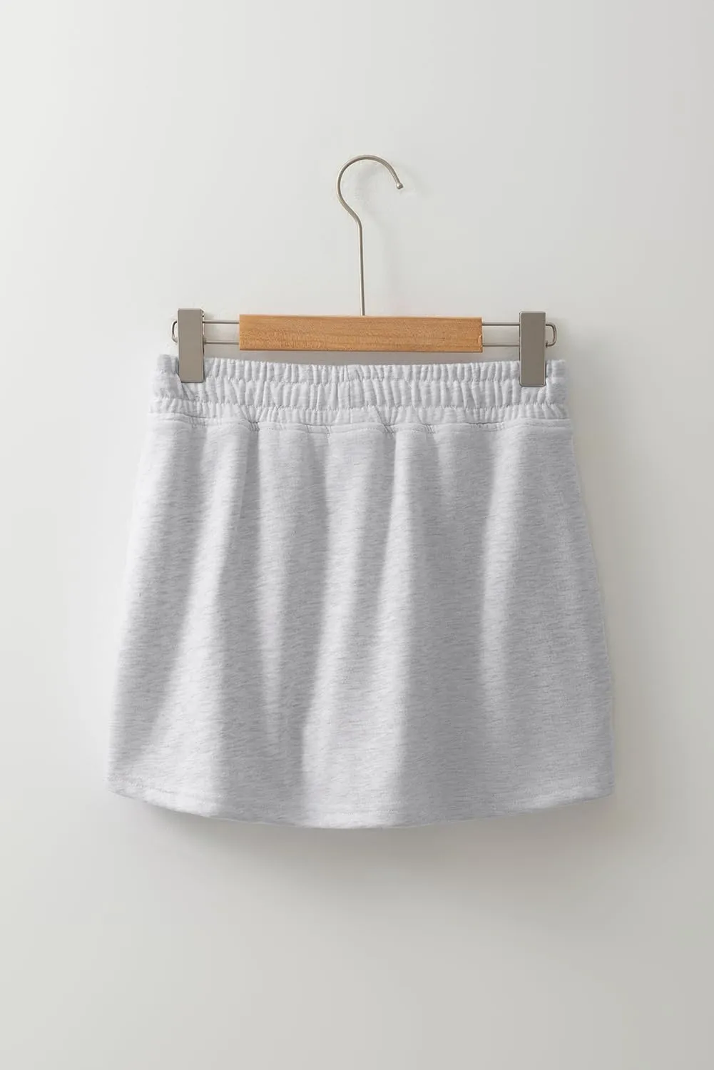 Melliflo Womens Summer Casual Lounge Shorts Workout Jersey Skort French Terry Drawstring Mini Skort with Pockets