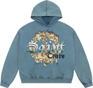 Mens Acid Wash Hoodie Oversized Hoodies Pullover Graphic Print Casual Hoodie Vintage Sweatshirt Streetwear Unisex