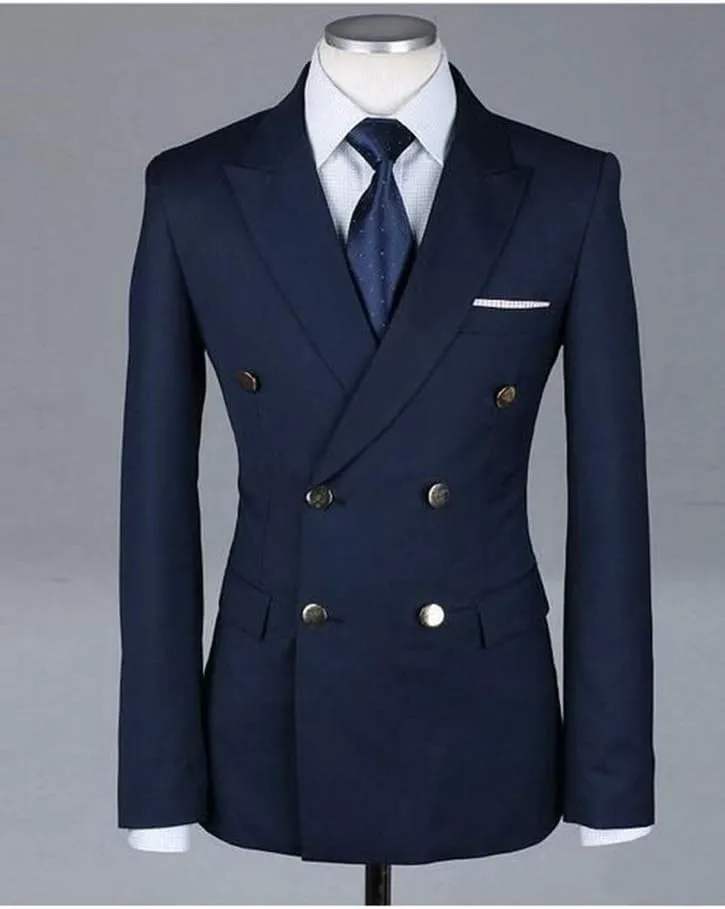 Men's Blazer Slim Fit Blazer Double Breasted Jacket Coat