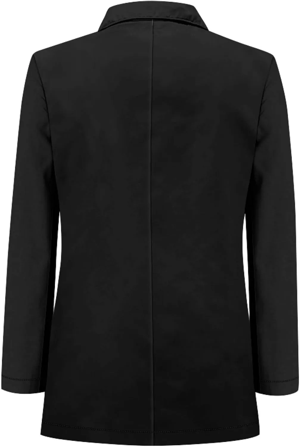 Men's Casual Blazers Customized Logo&Company Name Work Uniforms Open Front Lightweight Office Jackets (2XS-3XL)