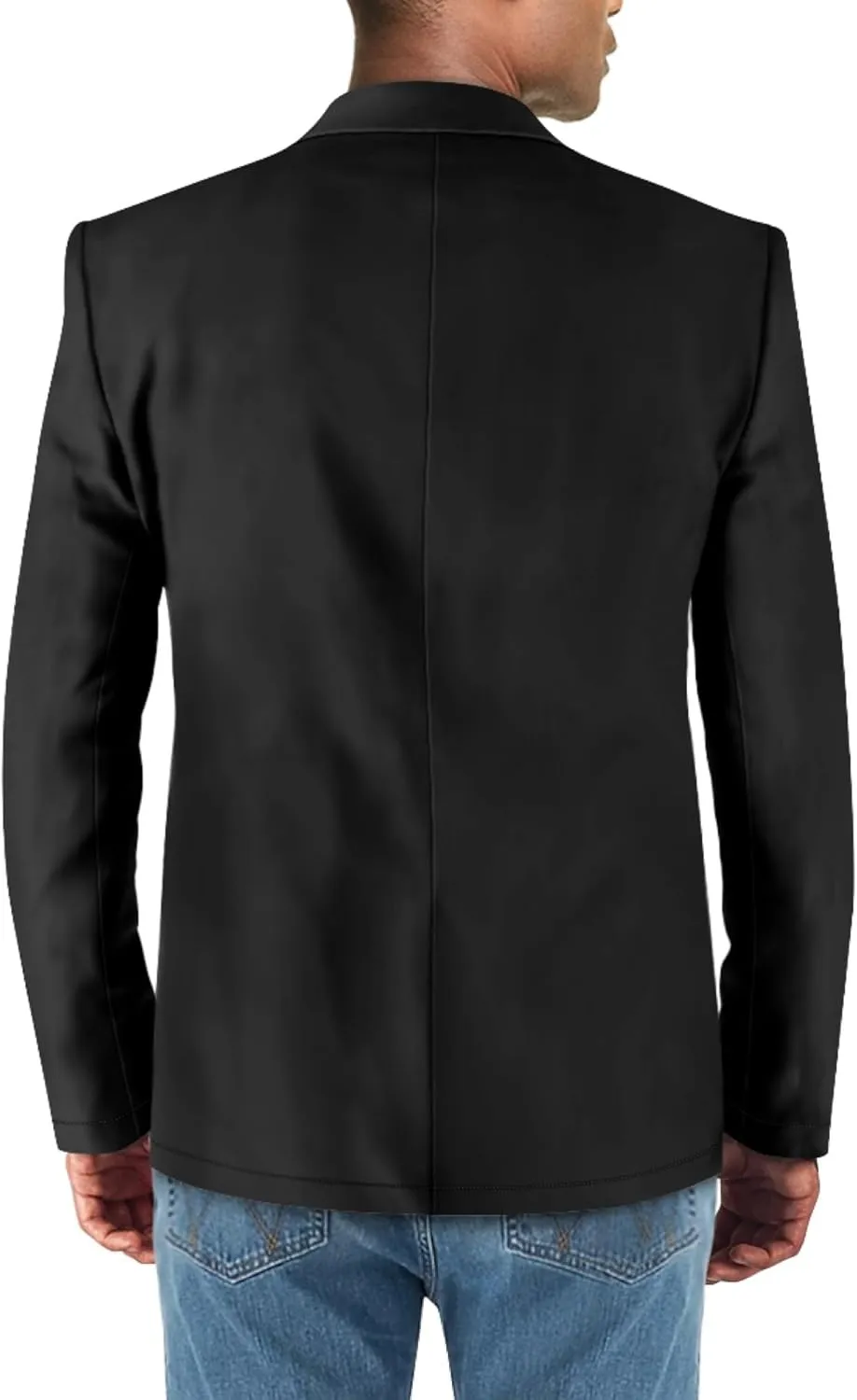 Men's Casual Blazers Customized Logo&Company Name Work Uniforms Open Front Lightweight Office Jackets (2XS-3XL)