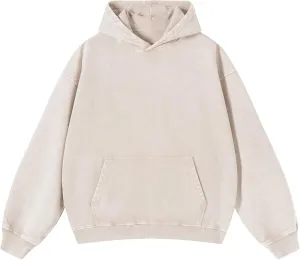 Mens Hoodies Vintage Oversized Hoodie Acid Wash Couples Cotton Pullover Hoodies for Men Streetwear Sweatshirts