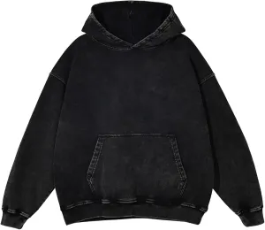 Mens Hoodies Vintage Oversized Hoodie Acid Wash Couples Cotton Pullover Hoodies for Men Streetwear Sweatshirts