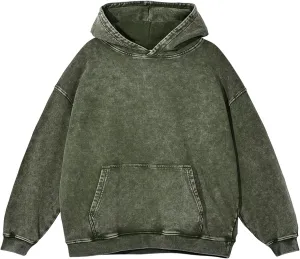 Mens Hoodies Vintage Oversized Hoodie Acid Wash Couples Cotton Pullover Hoodies for Men Streetwear Sweatshirts